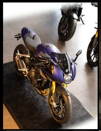 Peinture personnalisée bleu mat pour cette Triumph pour Zone Rouge à Mérignac